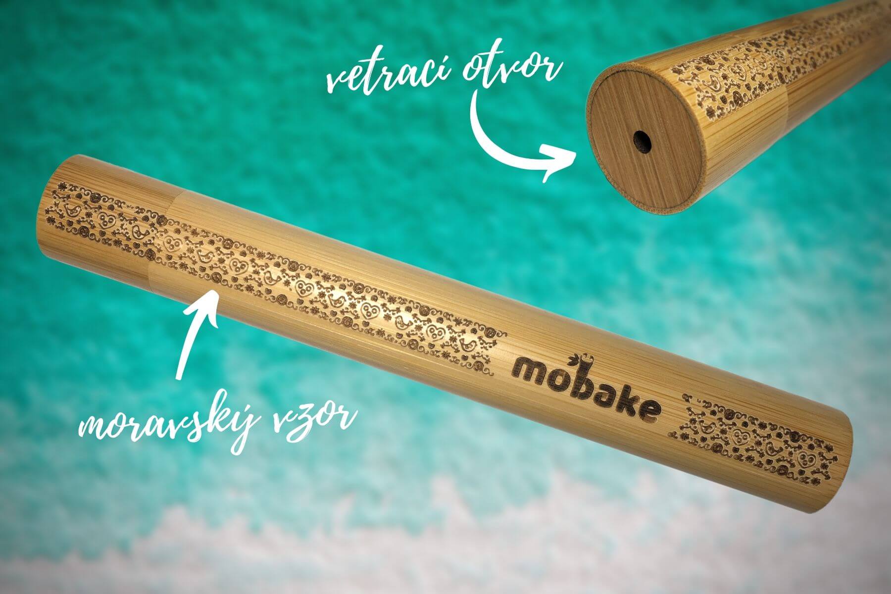 MOBAKE Bambusová cestovná tuba | vzor Morava