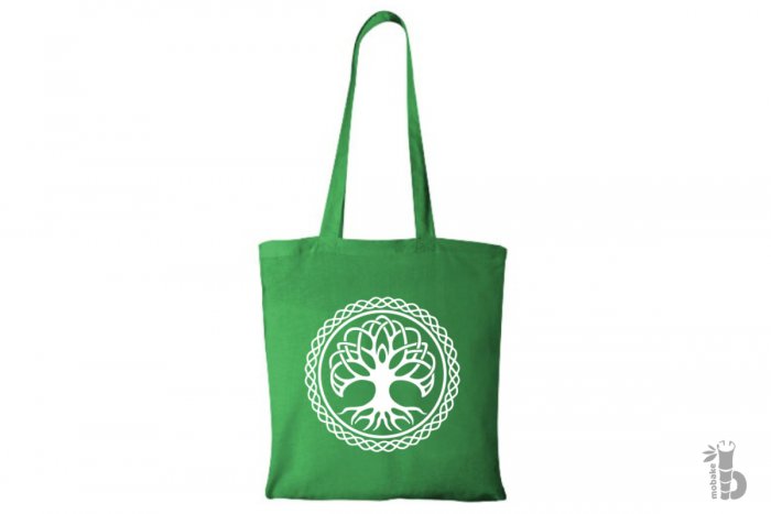 Plátená taška Strom života zelená